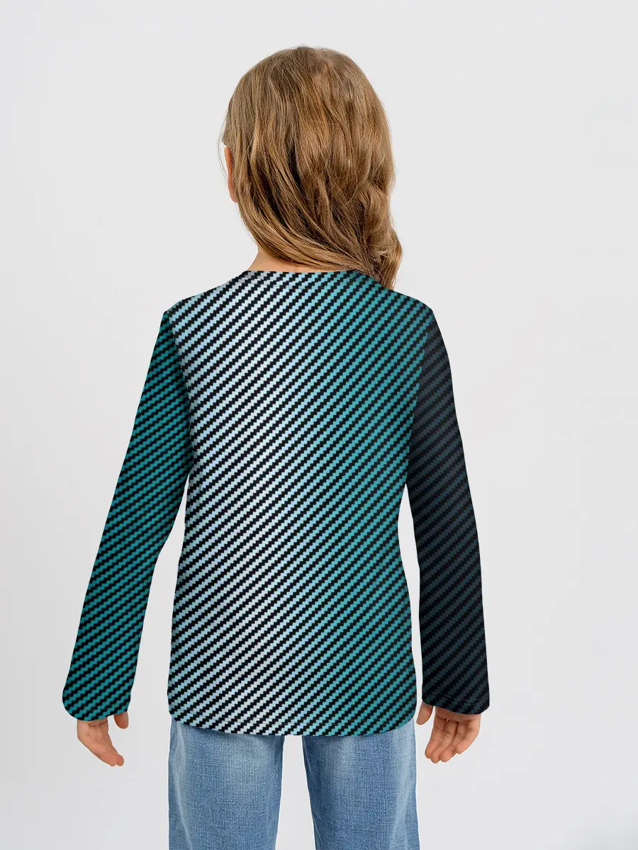 Детский лонгслив / Carbon Blue