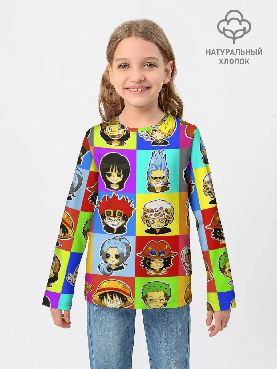 Детский лонгслив / ONE PIECE / ВАН ПИС / УЗОР