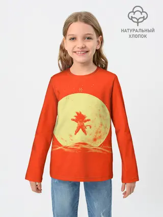 Детский лонгслив / Гоку и луна