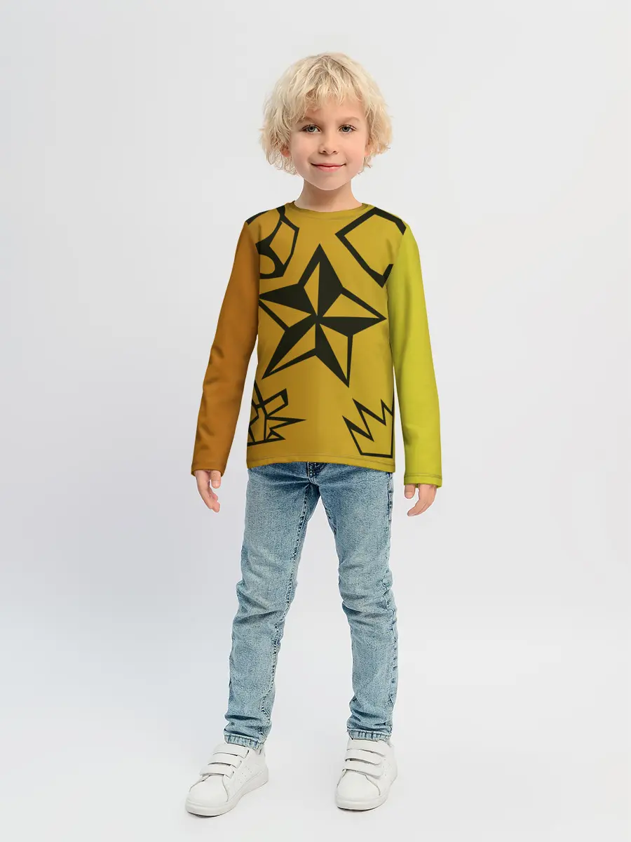 Детский лонгслив / звезда