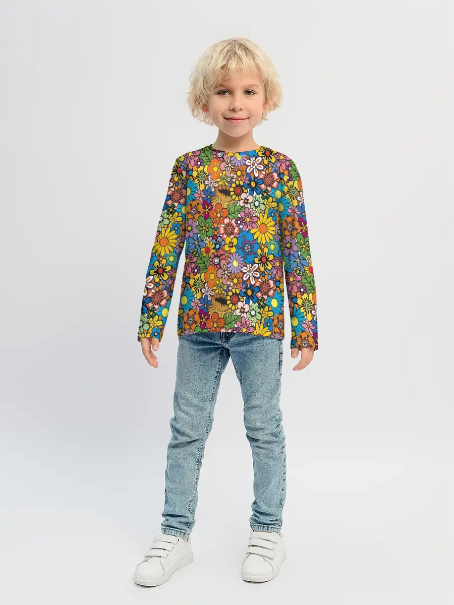 Детский лонгслив / Букет