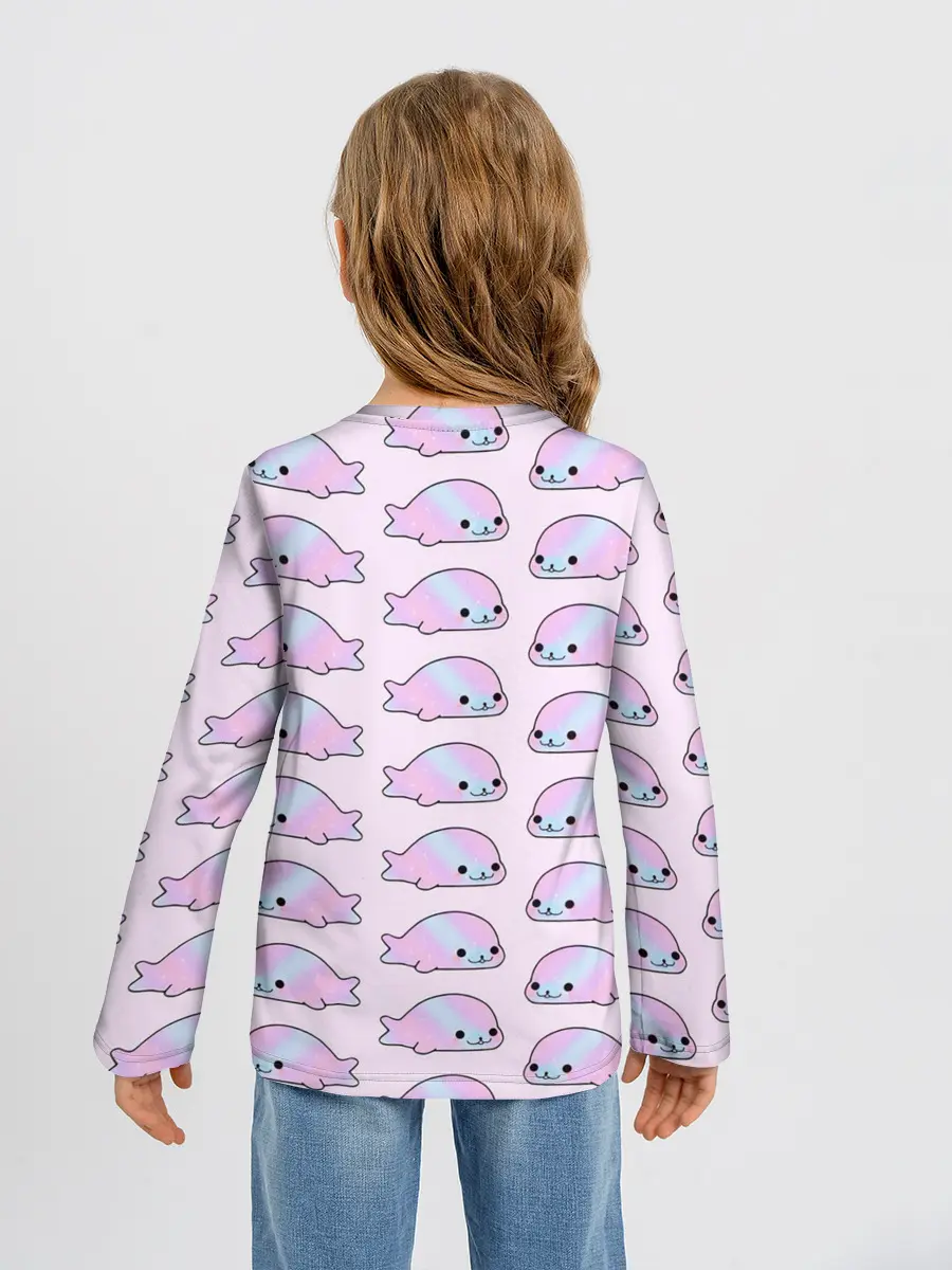 Детский лонгслив / Нерпы