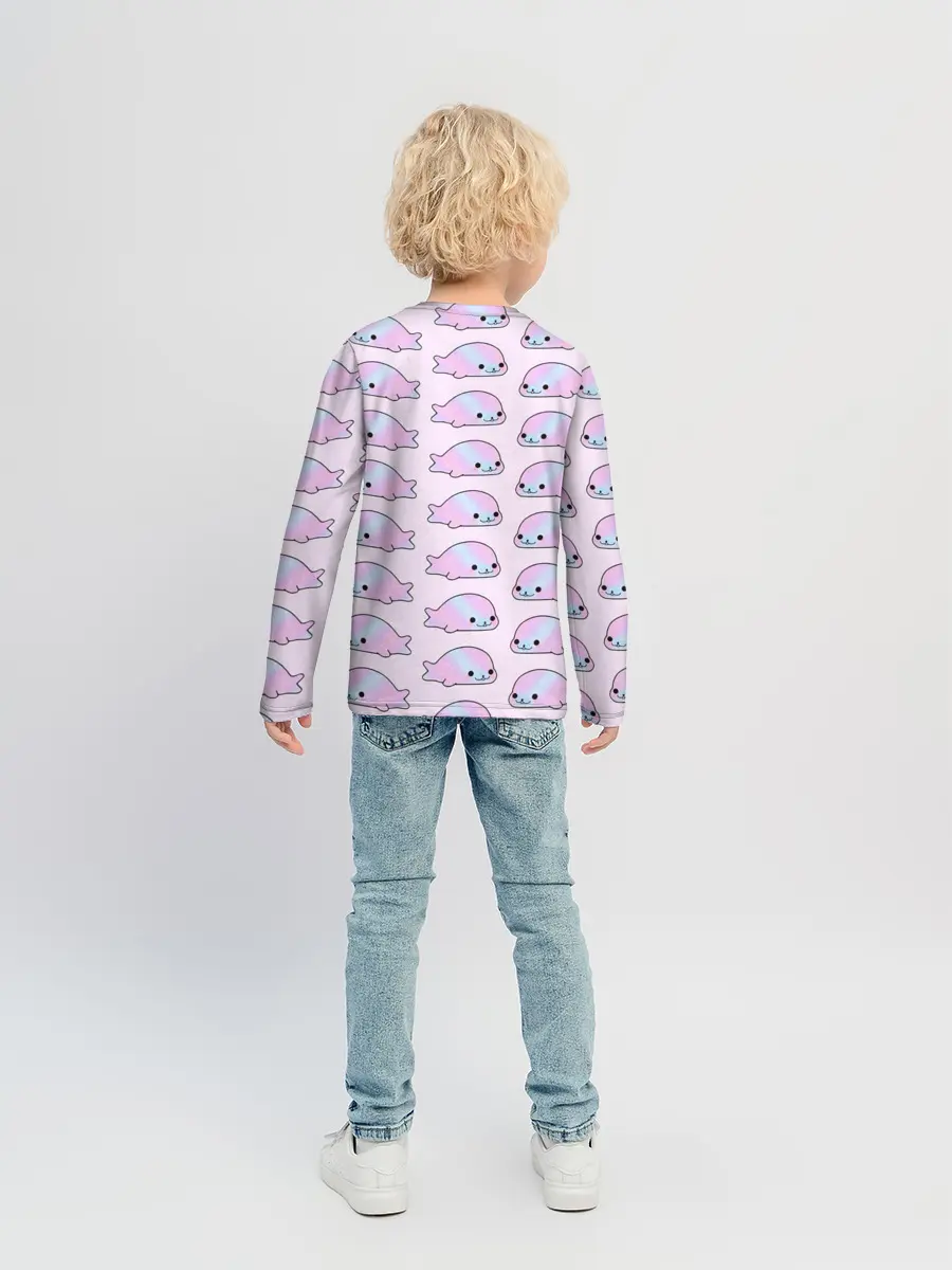 Детский лонгслив / Нерпы