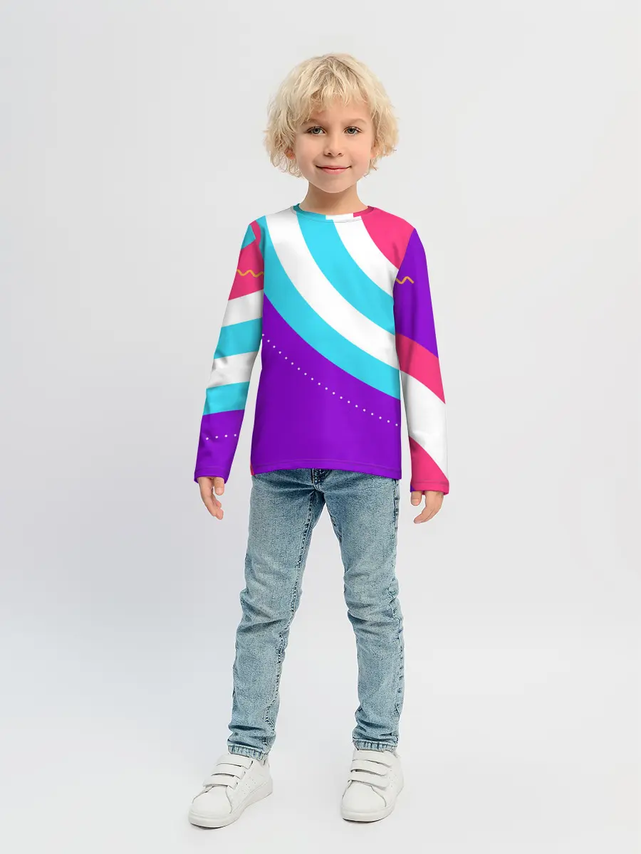 Детский лонгслив / Абстрактные круги