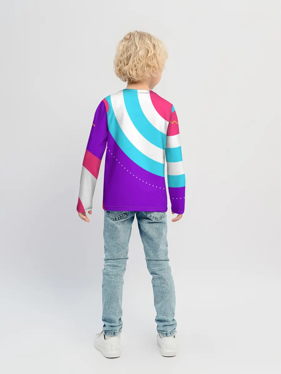 Детский лонгслив / Абстрактные круги