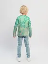 Детский лонгслив / узор из листиков