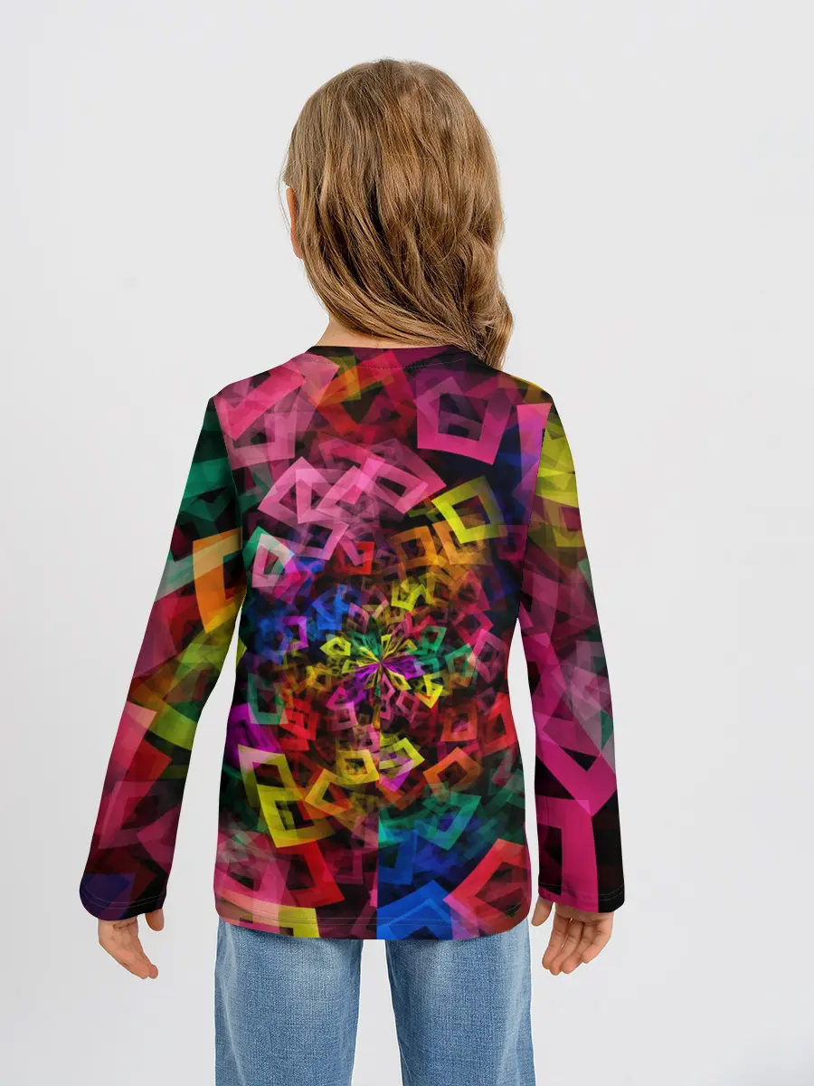 Детский лонгслив / Калейдоскоп