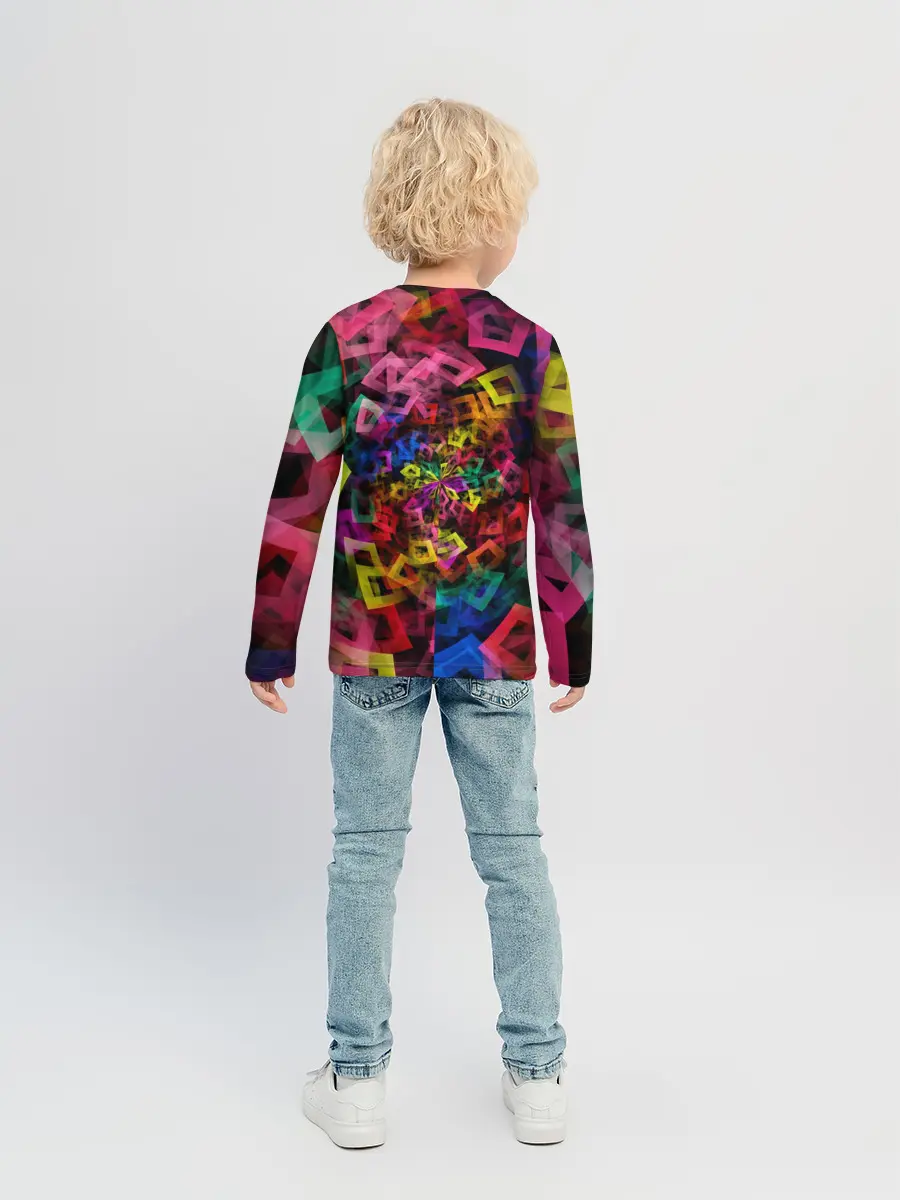 Детский лонгслив / Калейдоскоп