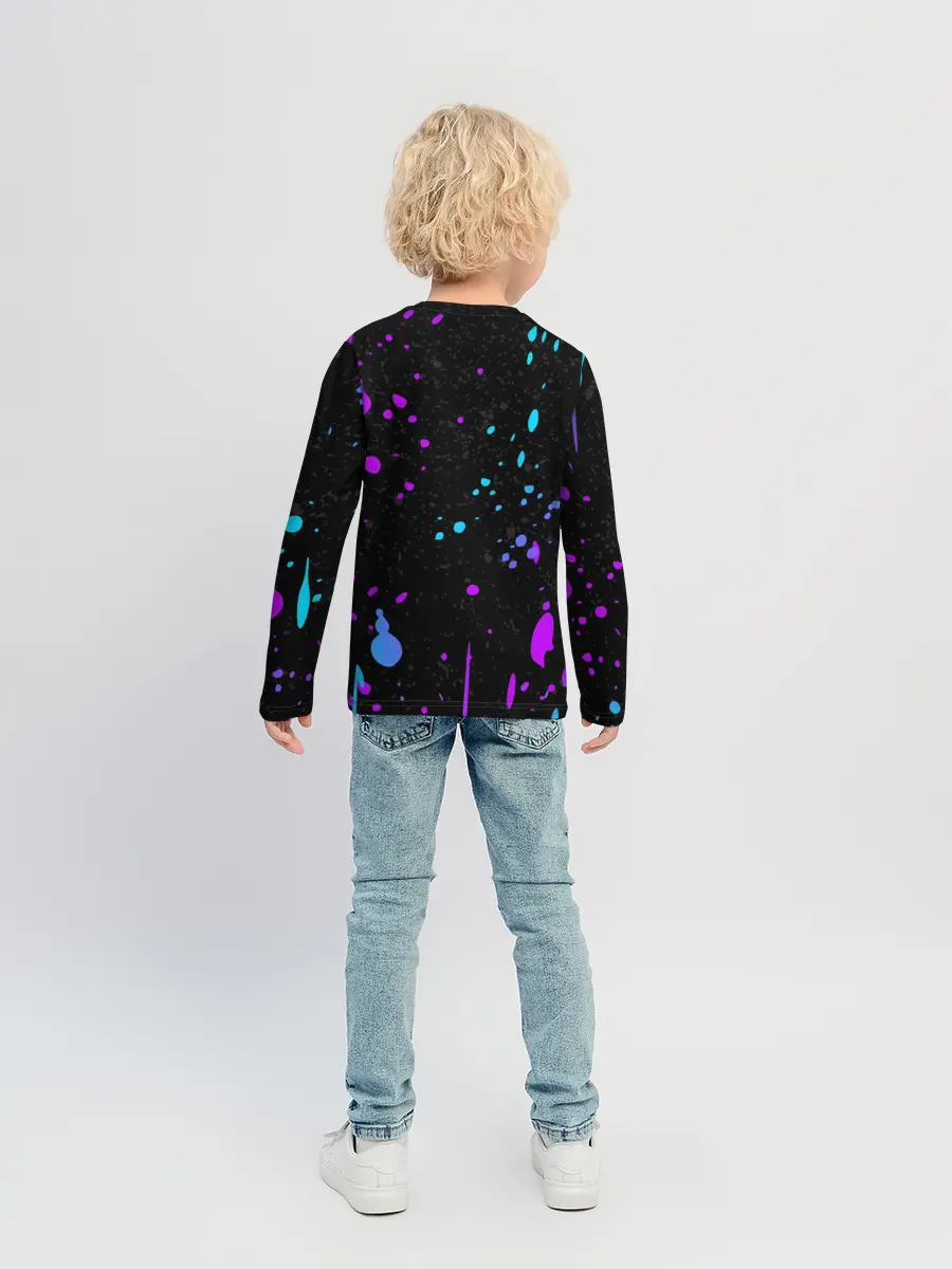 Детский лонгслив / ONE PIECE / ВАН ПИС / НЕОН