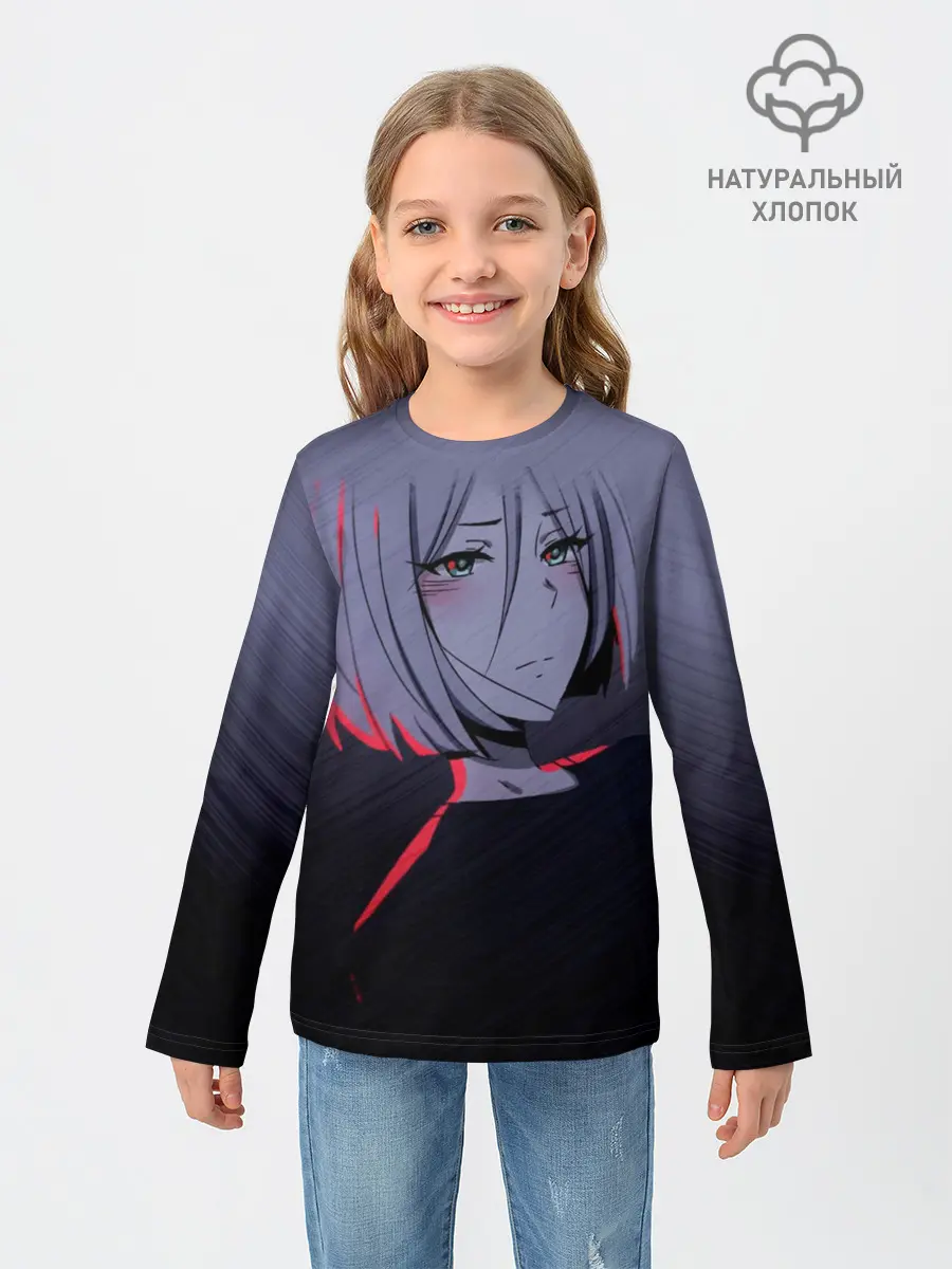 Детский лонгслив / Аниме. Грустная