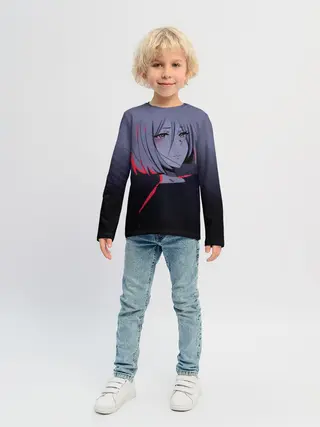 Детский лонгслив / Аниме. Грустная