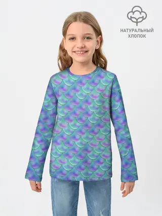 Детский лонгслив / РУСАЛКА | ЧЕШУЯ