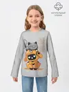 Детский лонгслив / Cat and Robot