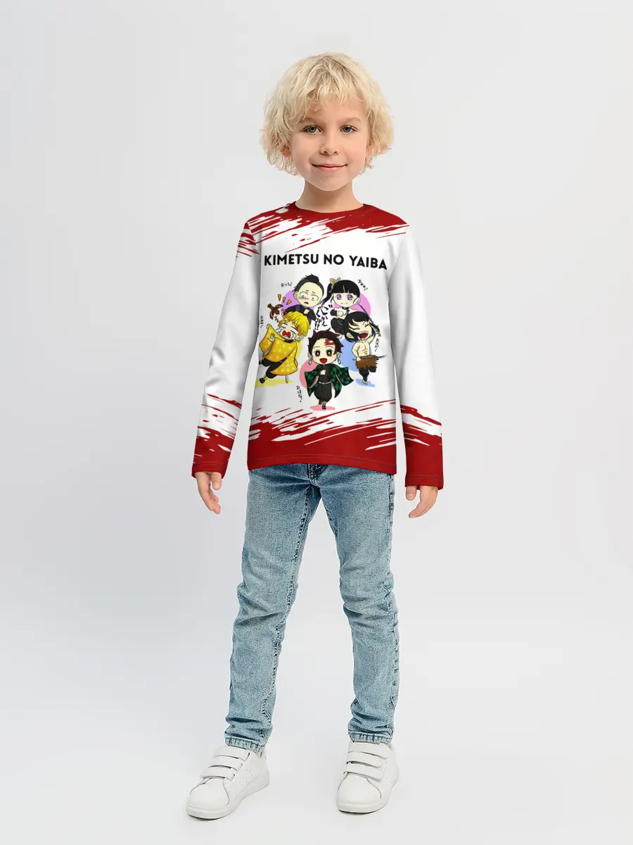 Детский лонгслив / Пять героев Kimetsu no Yaiba