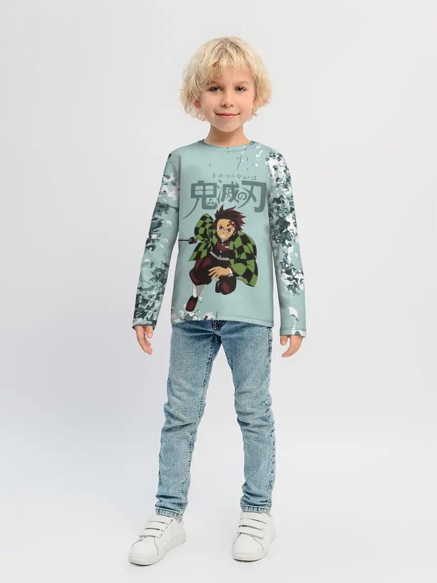 Детский лонгслив / Танджиро Камадо Kimetsu no Yaiba