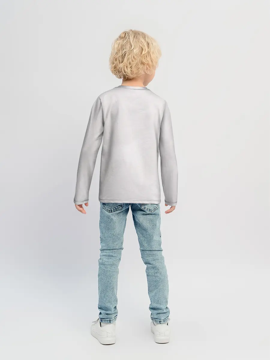 Детский лонгслив / Гию оберегает Танджиро и Незуко