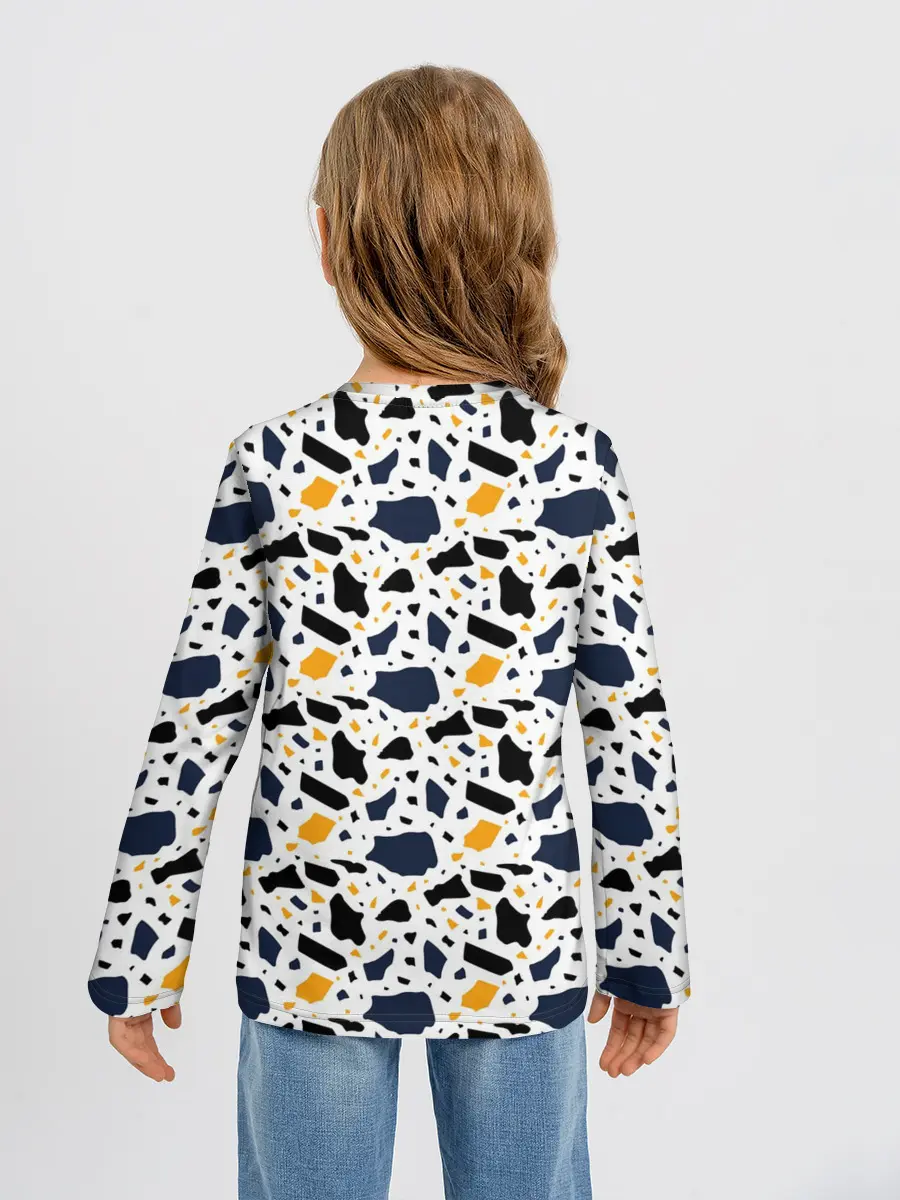 Детский лонгслив / Итальянский Узор Терраццо