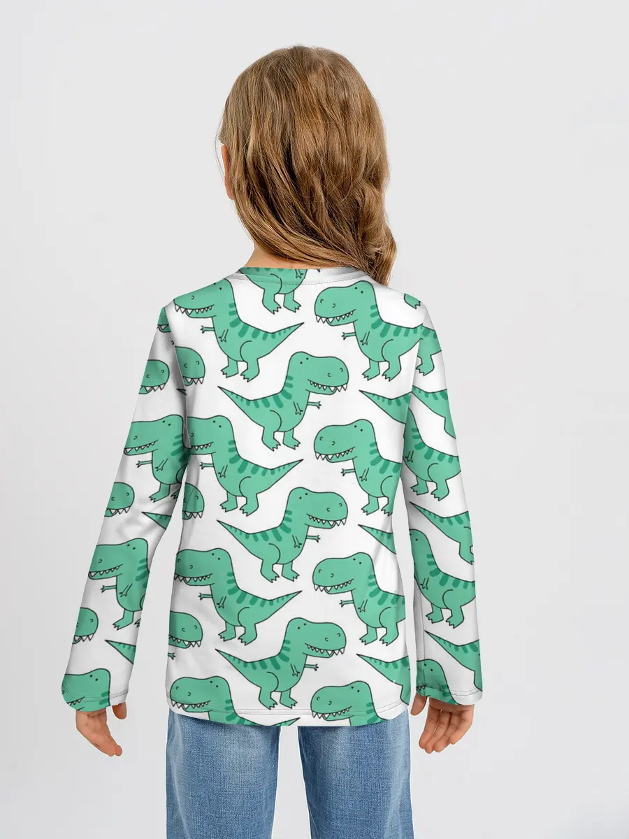 Детский лонгслив / Динозавры
