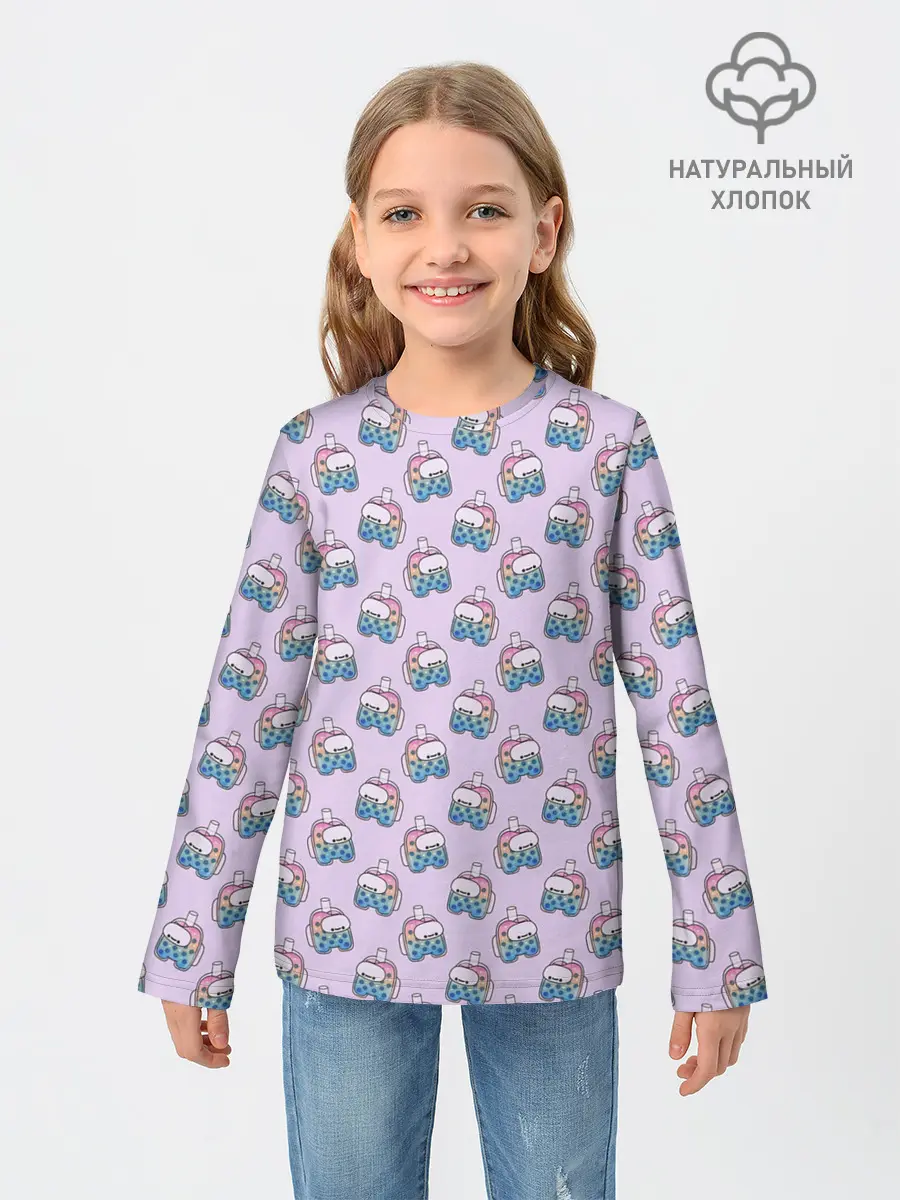 Детский лонгслив / Among Us | Коктейль