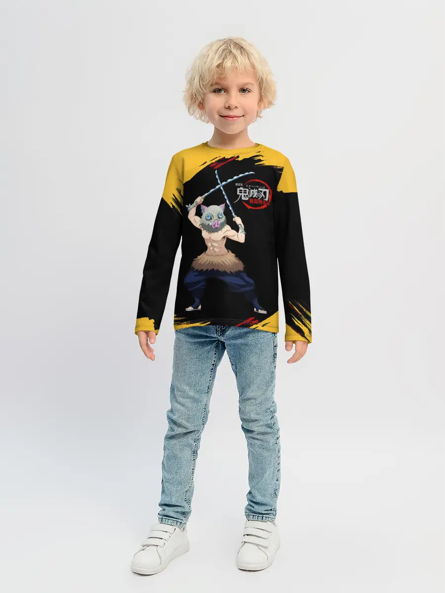 Детский лонгслив / Иноске Хашибира Kimetsu no Yaiba