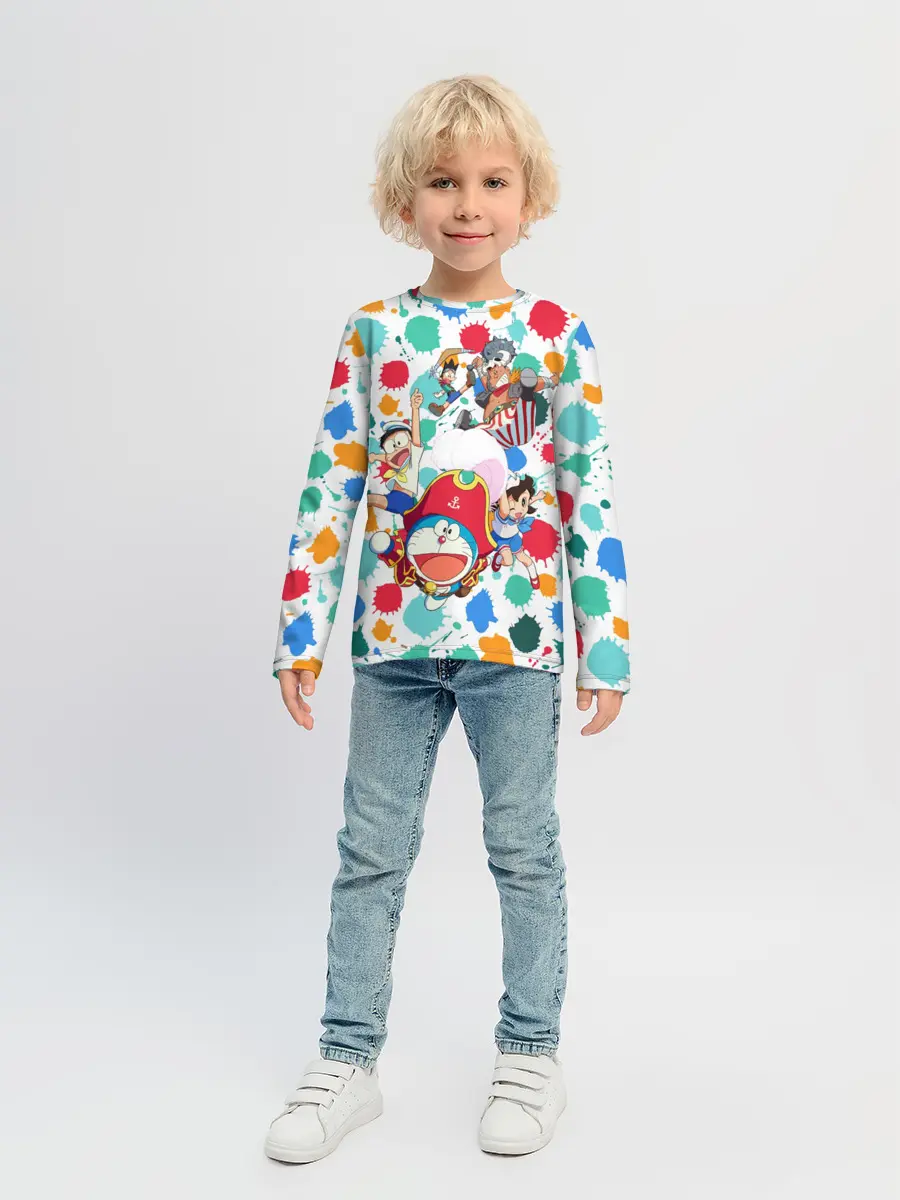 Детский лонгслив / Дораэмон и компания