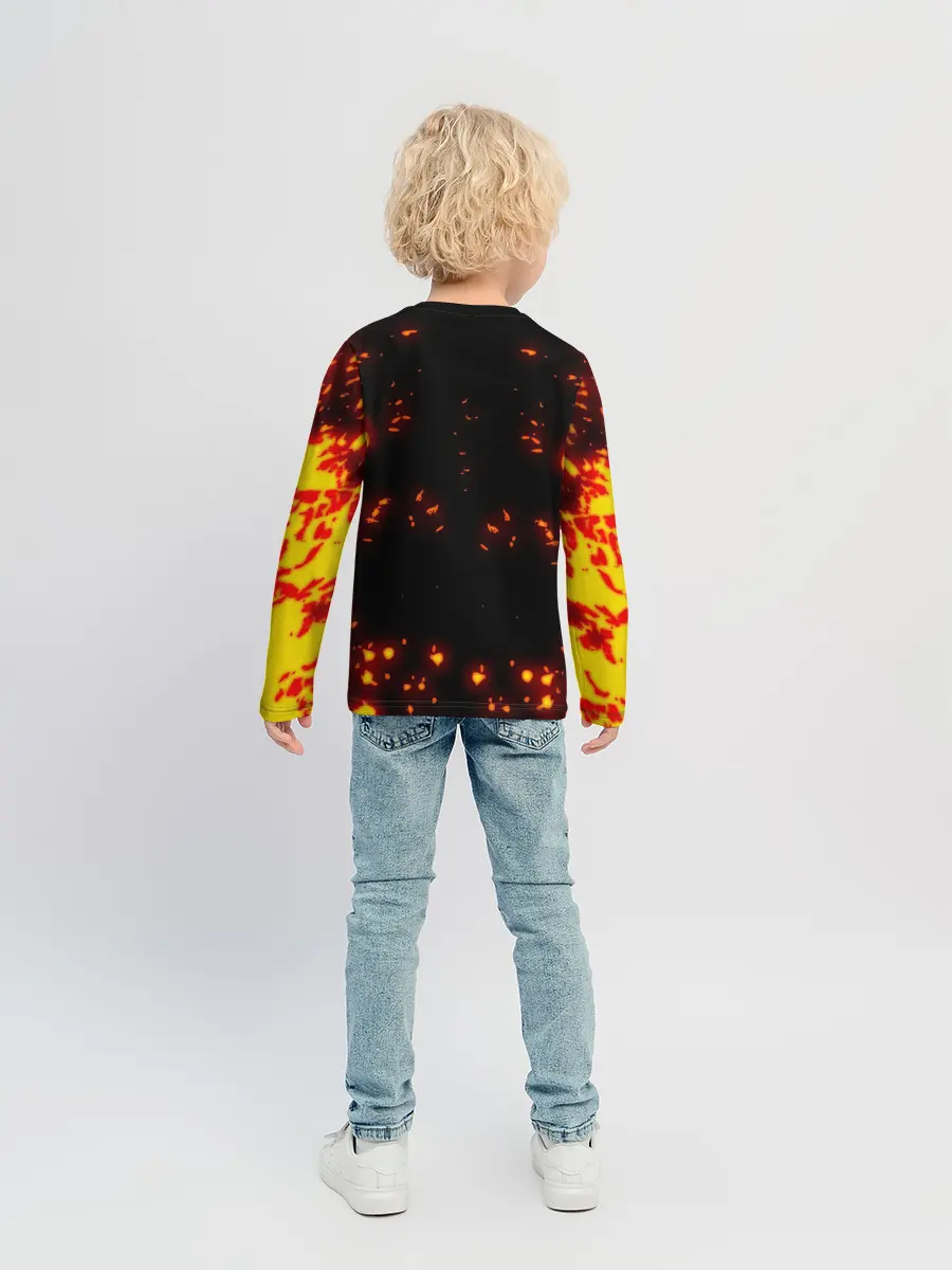 Детский лонгслив / BITCOIN / БИТКОИН / ОГОНЬ