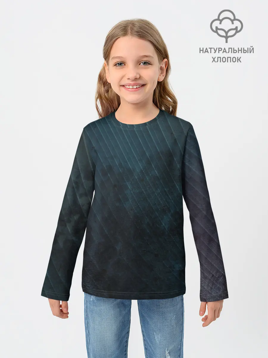 Детский лонгслив / Dark Texture