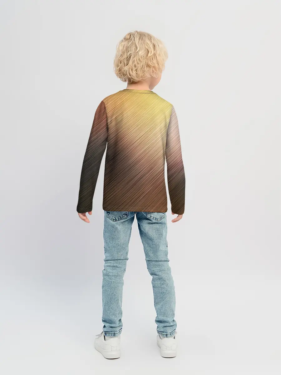 Детский лонгслив / Texture. Sun Glare