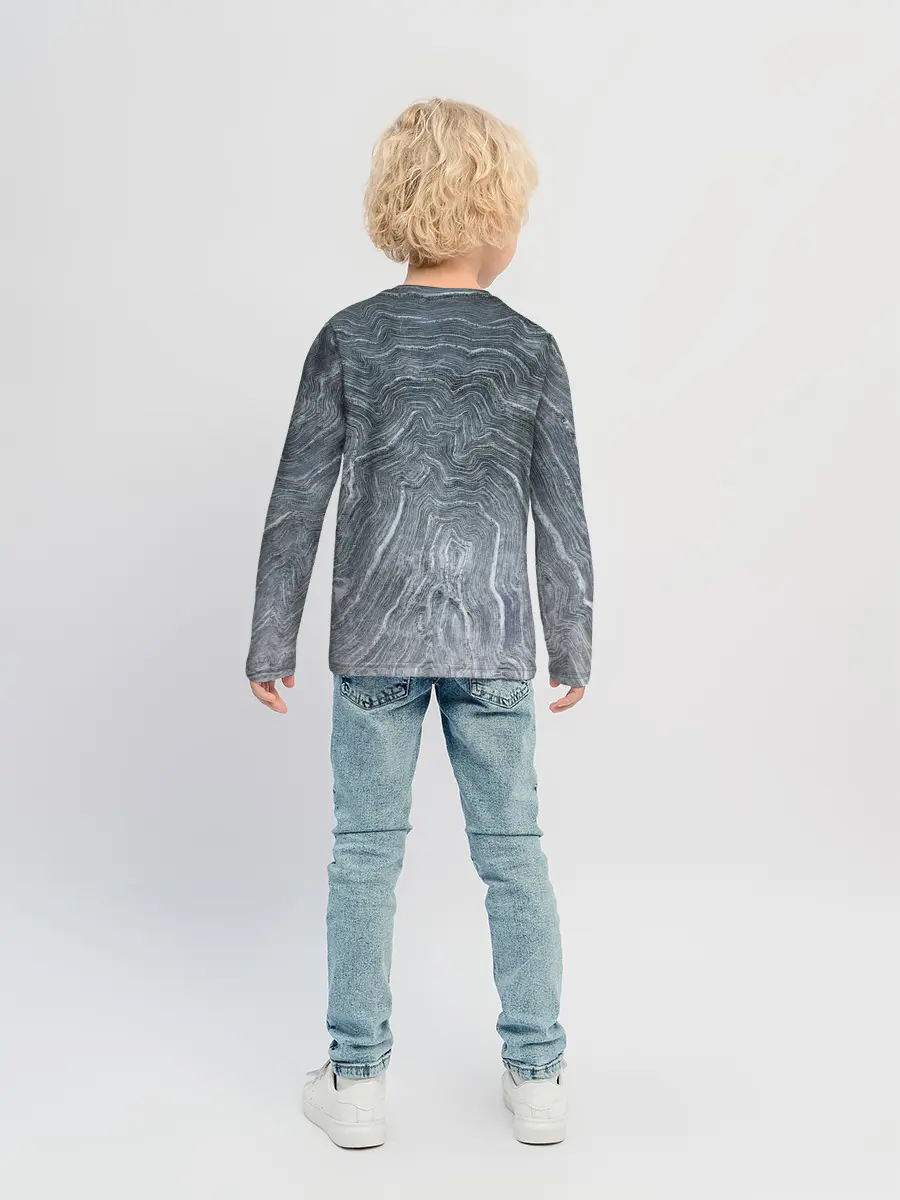 Детский лонгслив / Negative Waves