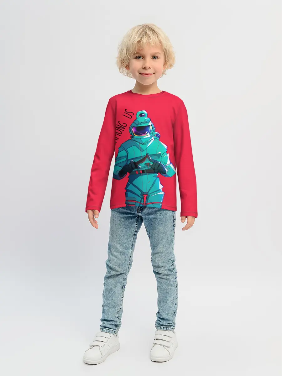 Детский лонгслив / Among Us | Астронавт