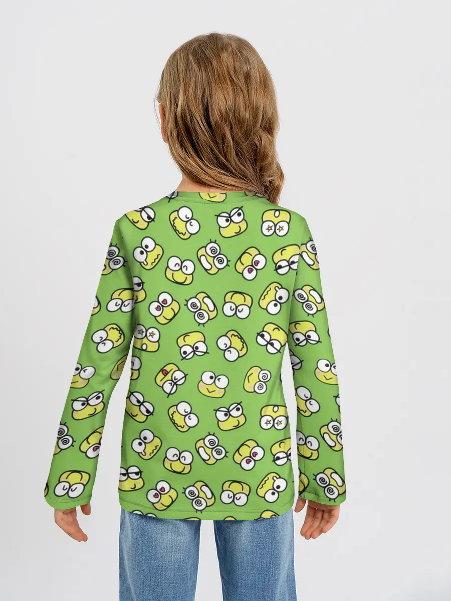 Детский лонгслив / Смайлы Лягушки