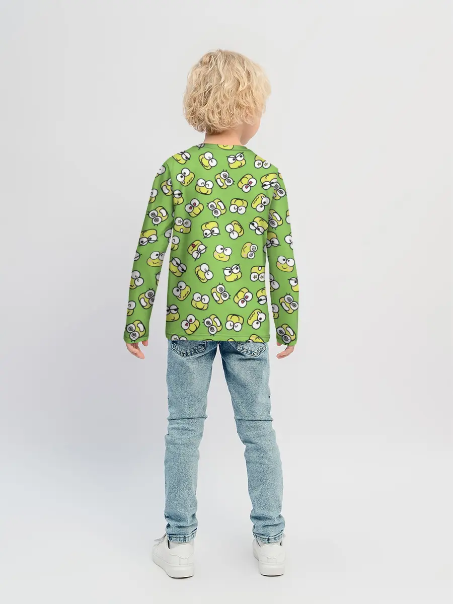 Детский лонгслив / Смайлы Лягушки