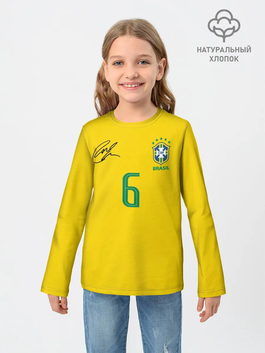 Детский лонгслив / Р. Карлос | футболка сборной