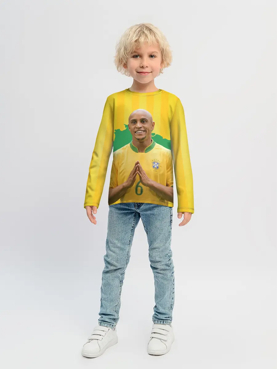 Детский лонгслив / Роберто Карлос | Бразилия
