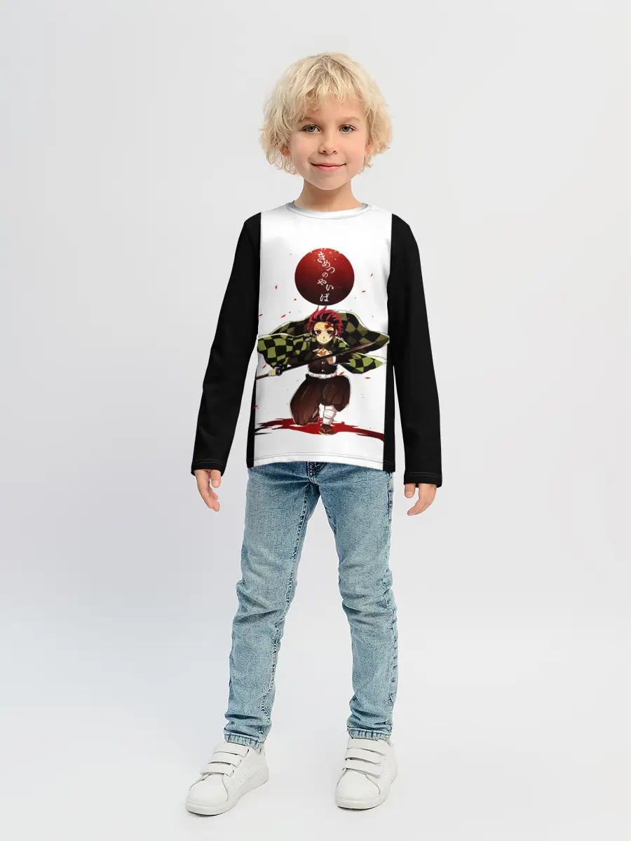 Детский лонгслив / Танджиро Камадо Kimetsu no Yaiba