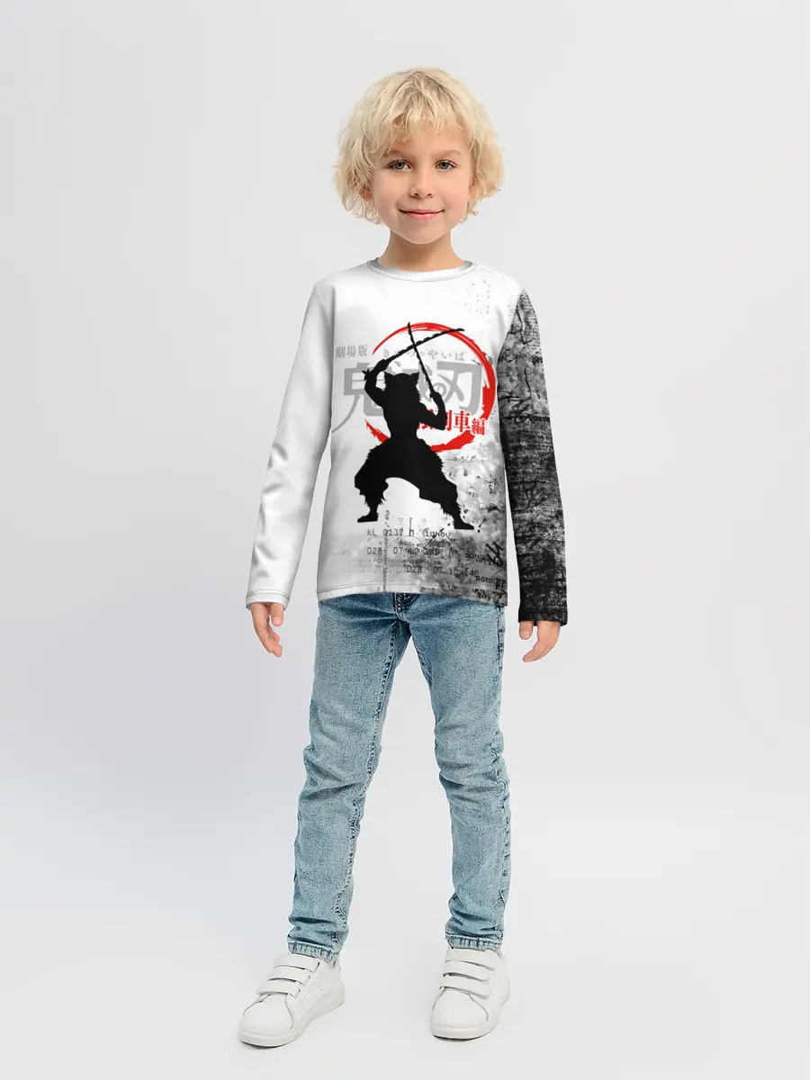 Детский лонгслив / Иноске Хашибира Kimetsu no Yaiba