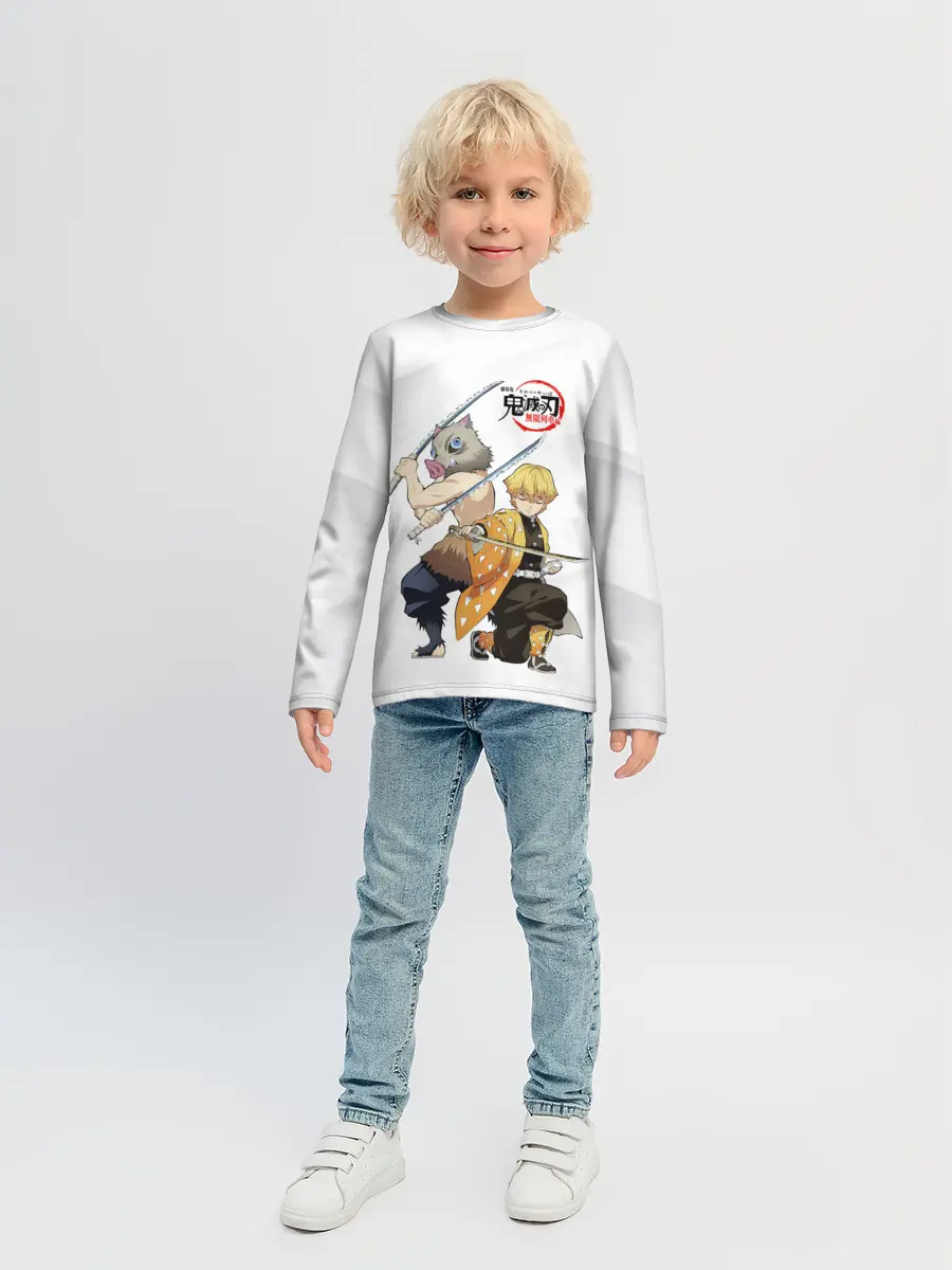 Детский лонгслив / Иноске и Зеницу Kimetsu no Yaiba