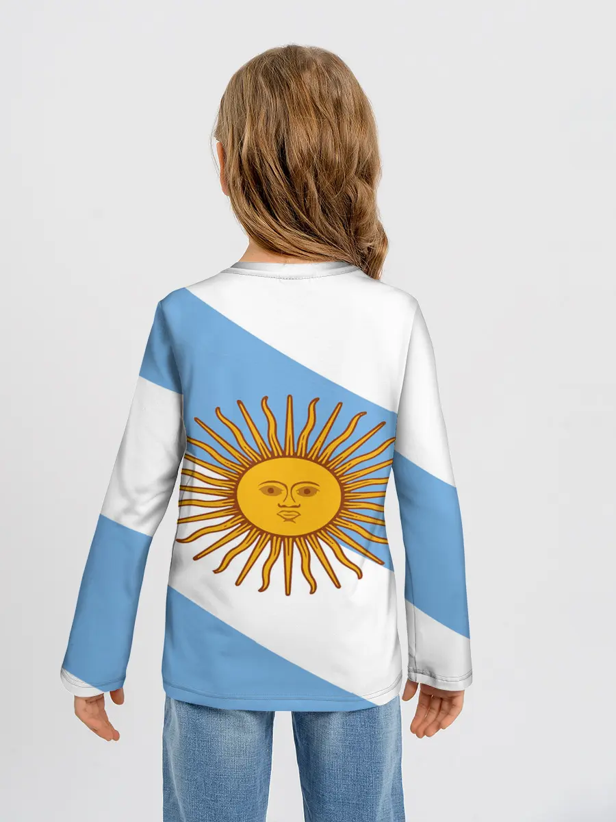 Детский лонгслив / Сборная Аргентины + спина