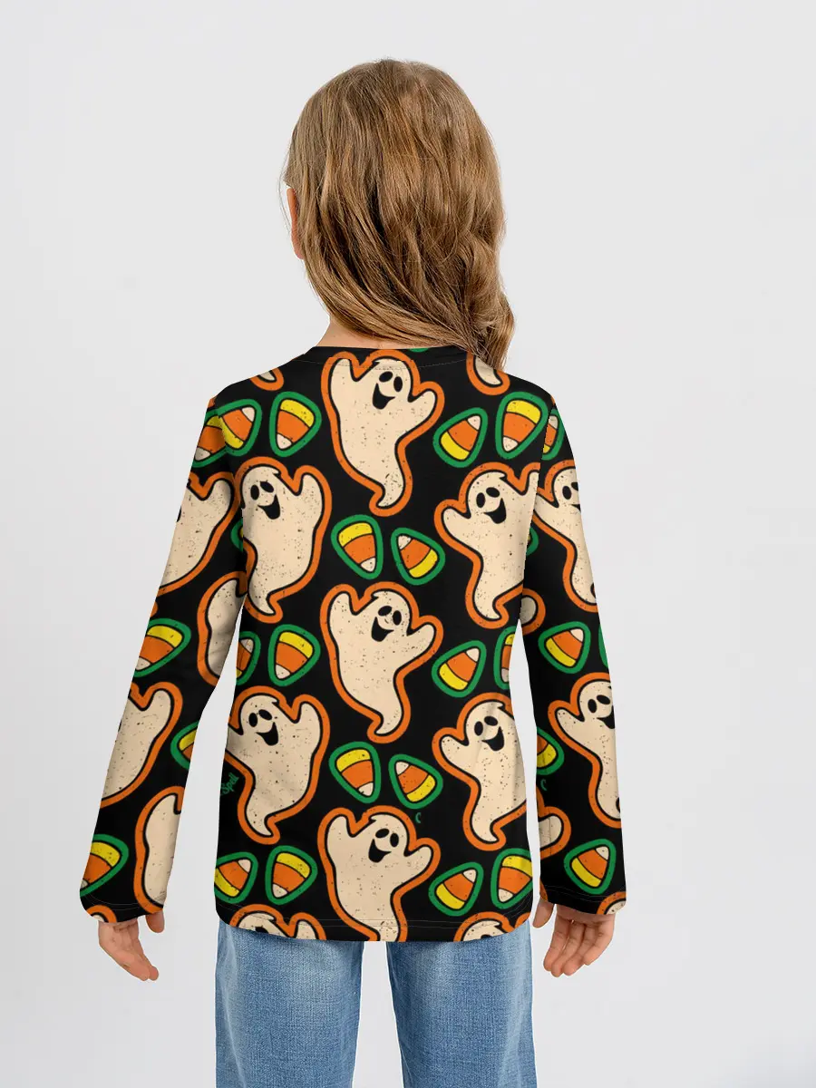 Детский лонгслив / Привидения | Колпаки