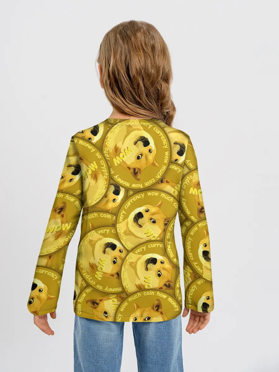 Детский лонгслив / DOGECOIN / DOGE / ДОГИКОИН