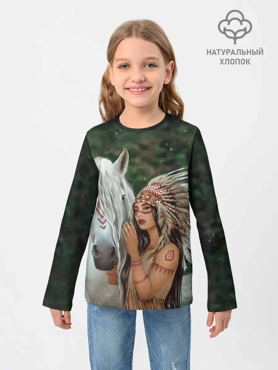 Детский лонгслив / Дочь вождя