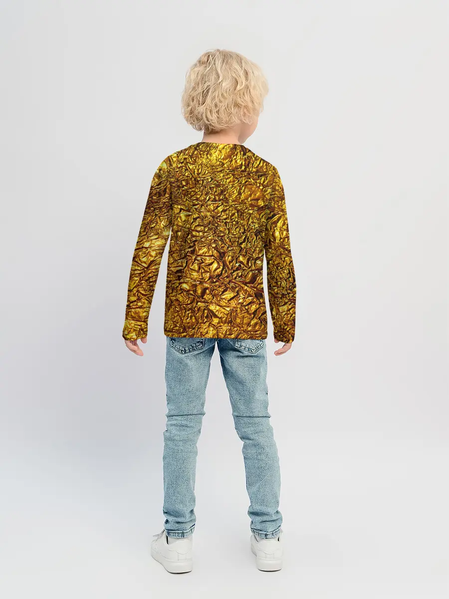 Детский лонгслив / Сусальное золото