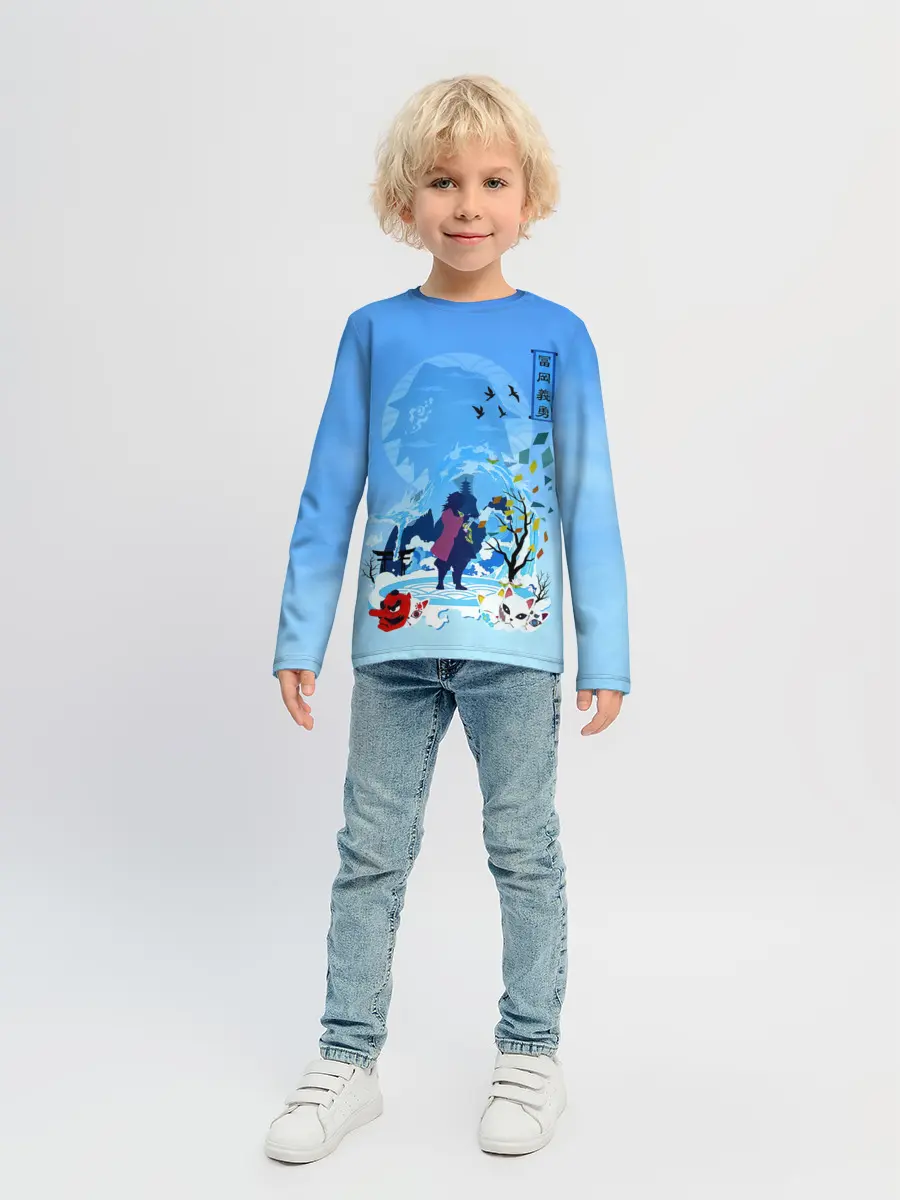 Детский лонгслив / Гию Томиока Kimetsu no Yaiba