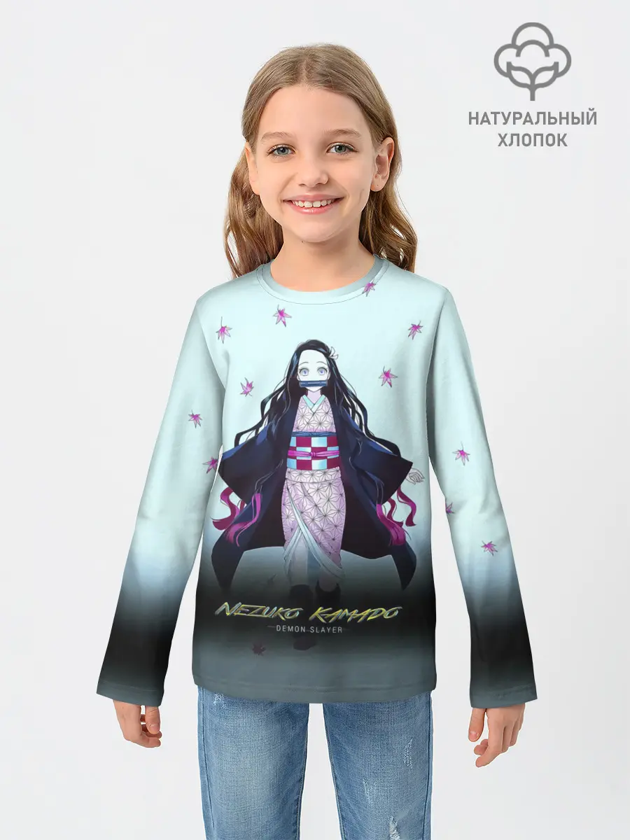 Детский лонгслив / Nezuko Kamado Demon Slayer