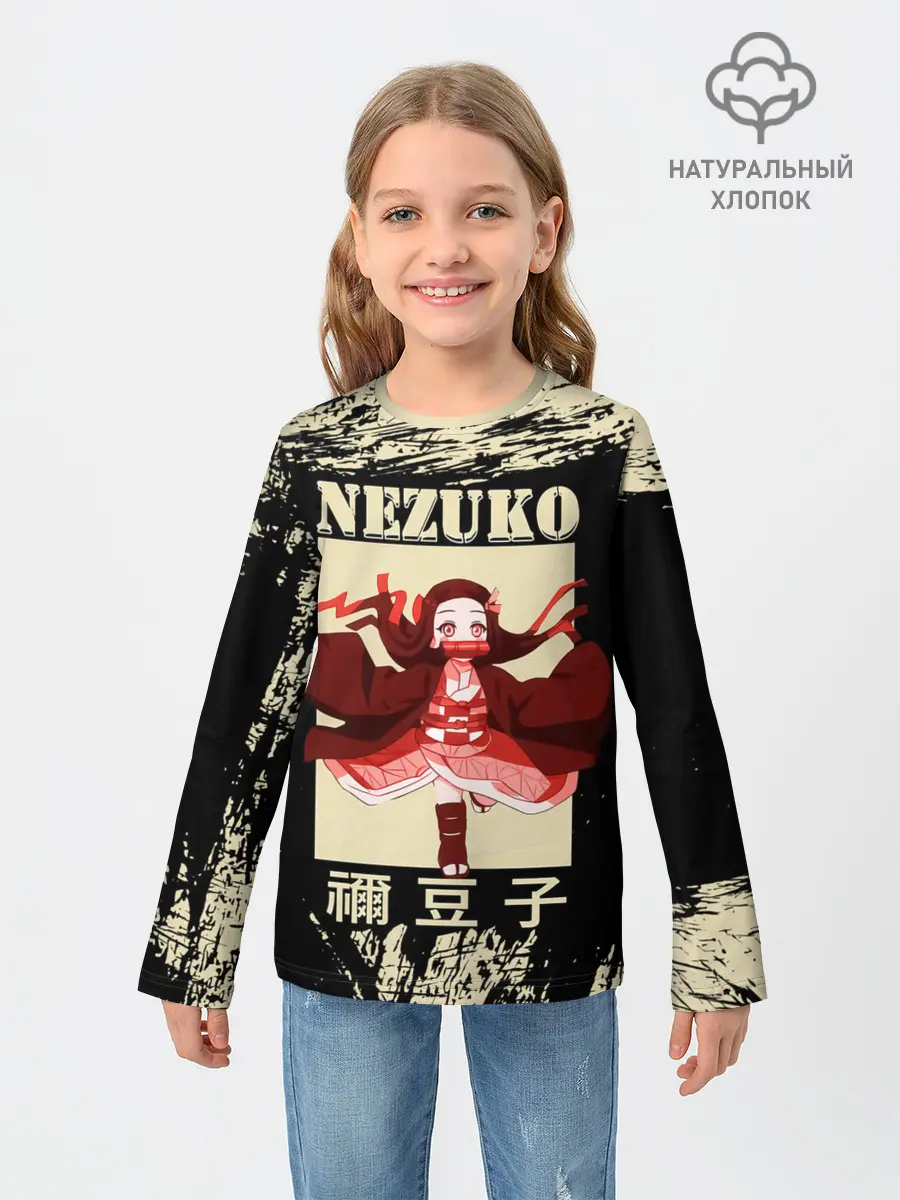 Детский лонгслив / NEZUKO | Kimetsu no Yaiba