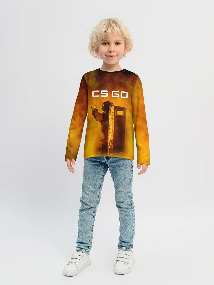 Детский лонгслив / CS GO SWAT | КС ГО