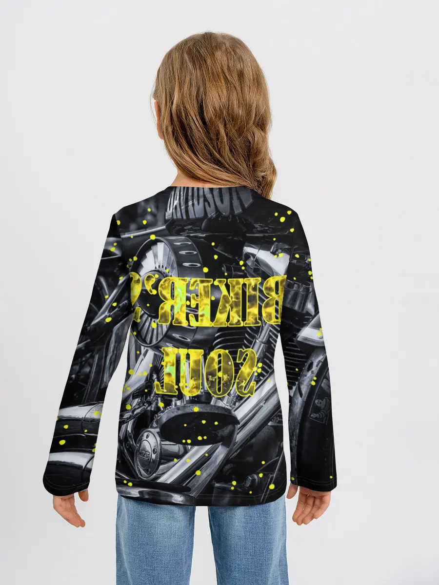 Детский лонгслив / Bikers Soul | Душа байкера