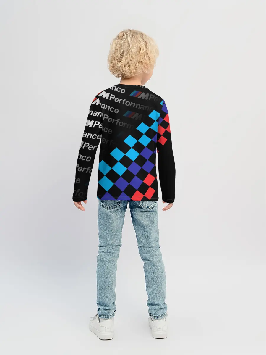 Детский лонгслив / BMW / ФЛАГ/ M PERFORMANCE