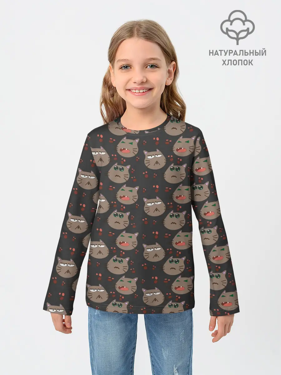 Детский лонгслив / Котомания YES