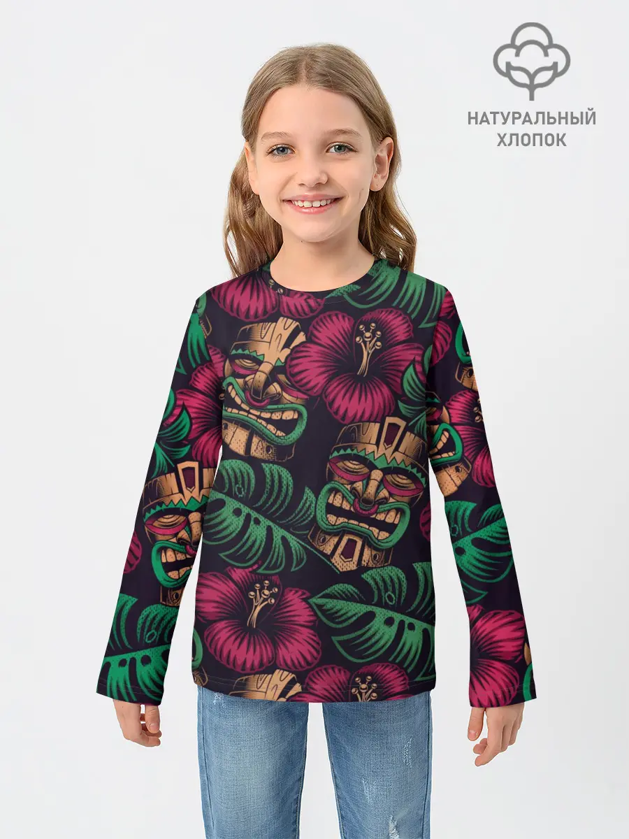Детский лонгслив / Тропический